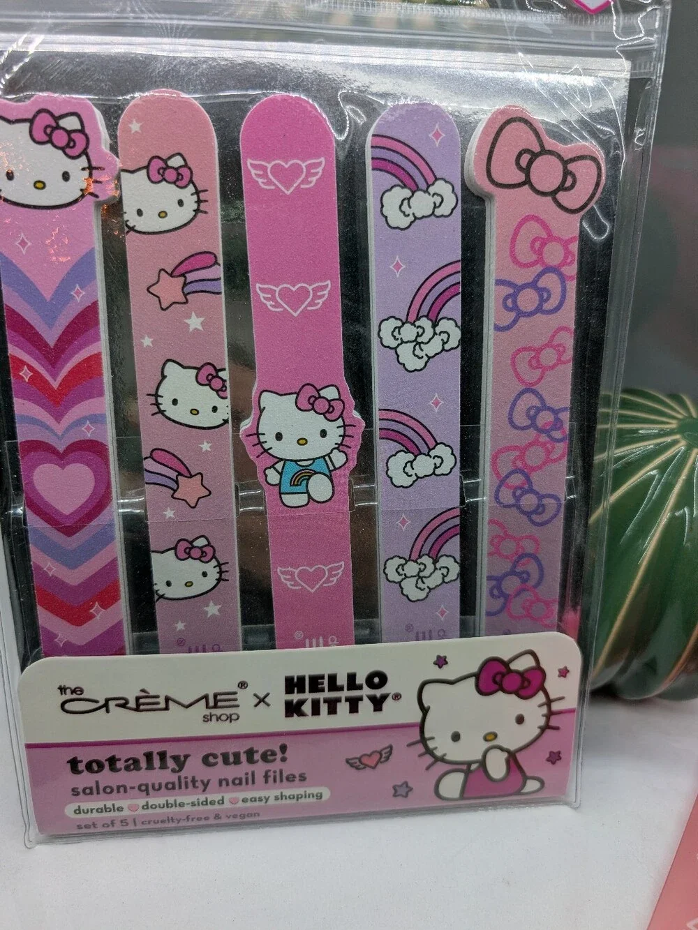 Crème x Hello Kitty Pink Nail Files & Headband & Razor Bundle